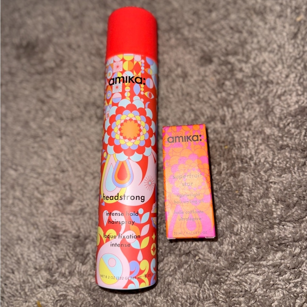 Amika Superfruit Star Hair Oil & Intense Hold Hairspray